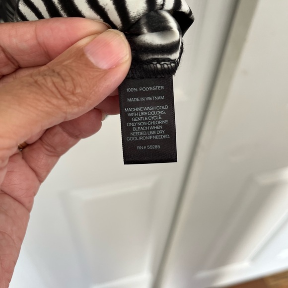 Black and White Striped Maxi Dress Spaghetti Strap Size Small - Picture 11 of 11